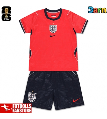 England Bortatröja Barn VM 2026 Kortärmad (+ Korta byxor)